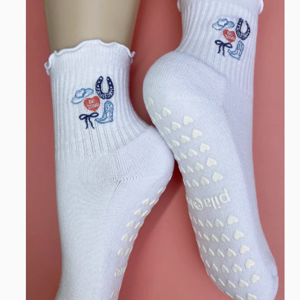 Thin Mid Tube Women's Professional Anti Slip Yoga Socks