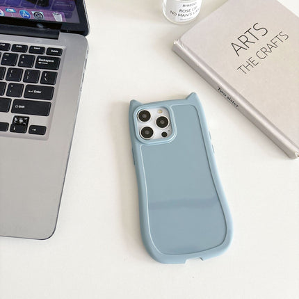 New Cat Ears For 16 Phone Case Simple Niche High-grade Silicone Protective Cover