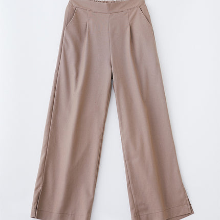 Loose Plus Size Casual Nine-point Linen Wide-leg Pants Women Casual