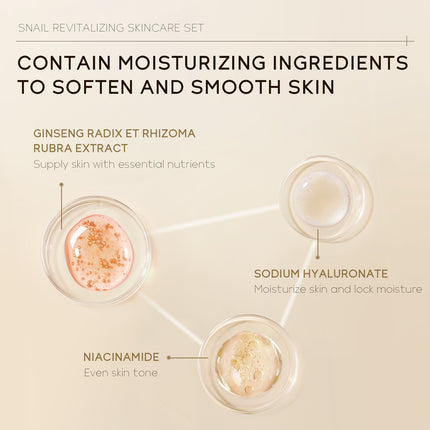 Snail Brightening Skin Care Set 3-piece Set