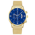 Blue Plate Gold Strap