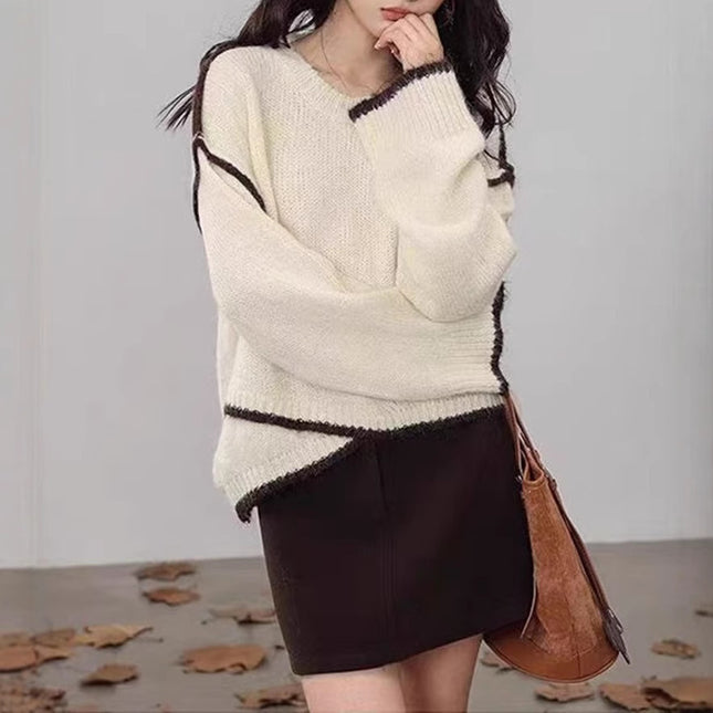 Women's Idle Style Premium Gray Sweater