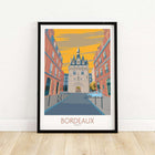 Bordeaux Tourist Poster, France, Wall Art