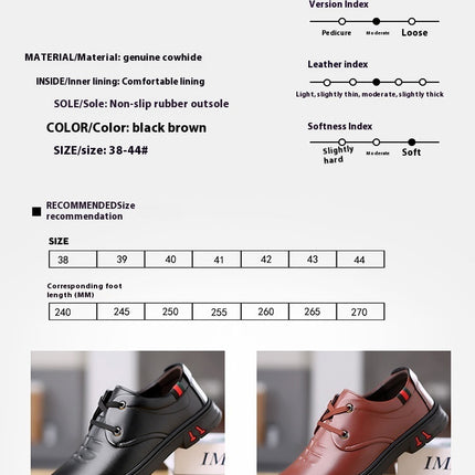 Soft Leather Casual Round Toe Leather Shoes