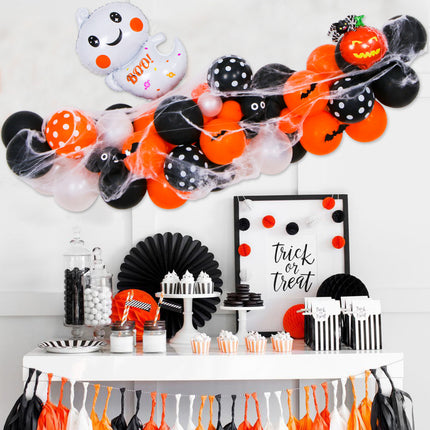 Halloween Pumpkin Theme Balloon Chain Party Decoration Supplies Halloween Balloon Set
