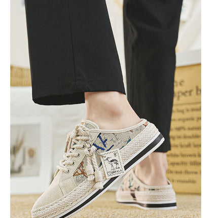 Casual Breathable Corduroy Cloth Shoes For Men