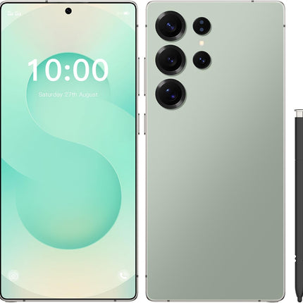 C25 Ultra Unlocked Phone,5G Smartphone 8GB 256GB 7.3-inch Android 14 Cell Phone 6800mAh Large Battery Dual SIM Face GPS