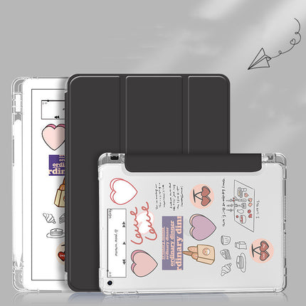 Compatible with Apple, Suitable For Apple IPad Case 6 With Pen Slot IPad8 Case