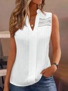 Plus Size Women's Elegant Sleeveless Blouse