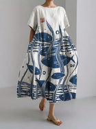 Fashion 3D Printing Plus Size Dress Women