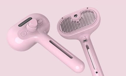 Pet Comb Self Cleaning Pets Brush For Dogs Grooming Tools Dematting Comb Built-in Mist Humidifier Pet Products