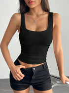 Top With Deep U-Neck And Racerback