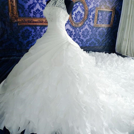 Wedding Dress High-end Dress With Big Tail