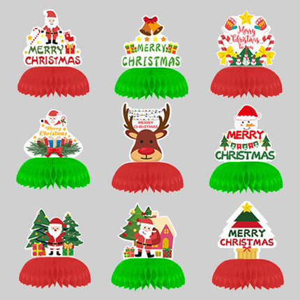 Christmas Honeycomb Decoration Table Decoration Theme Party Supplies Decorations