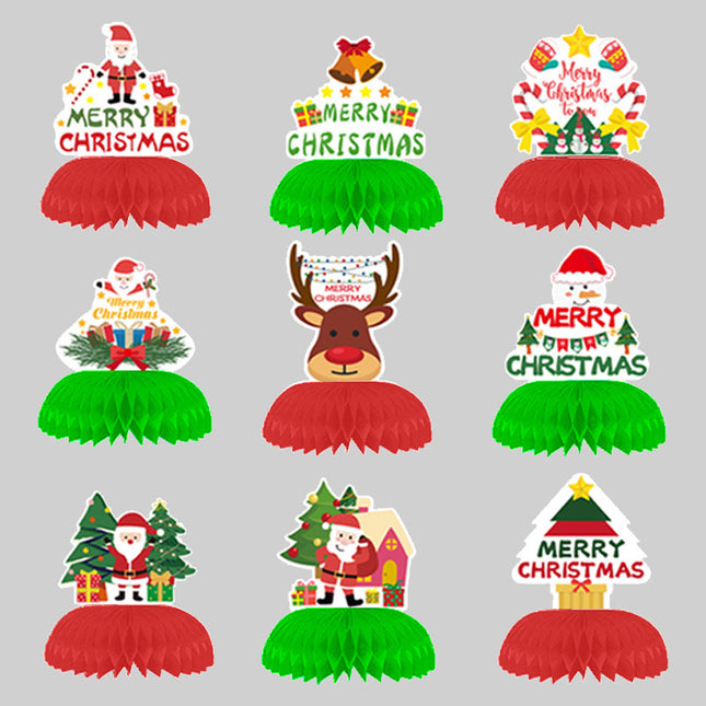 Christmas Honeycomb Decoration Table Decoration Theme Party Supplies Decorations