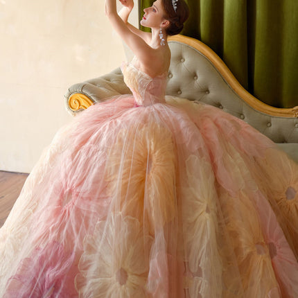 Wedding Dress Skirt Train Bride Performance Art