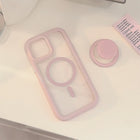 Simple Ins Solid Color Magnetic Bracket 16 Phone Case