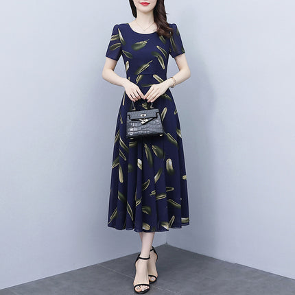 Chiffon Floral Dress Plus Size