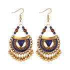 Indian Style Oil Dripping Metal Ball Earrings