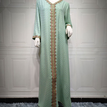 Summer Bronzing Muslim Dubai Gown